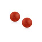 8MM Natural Gemstone Drop Ball Earrings Silver Birthstone - Image 18