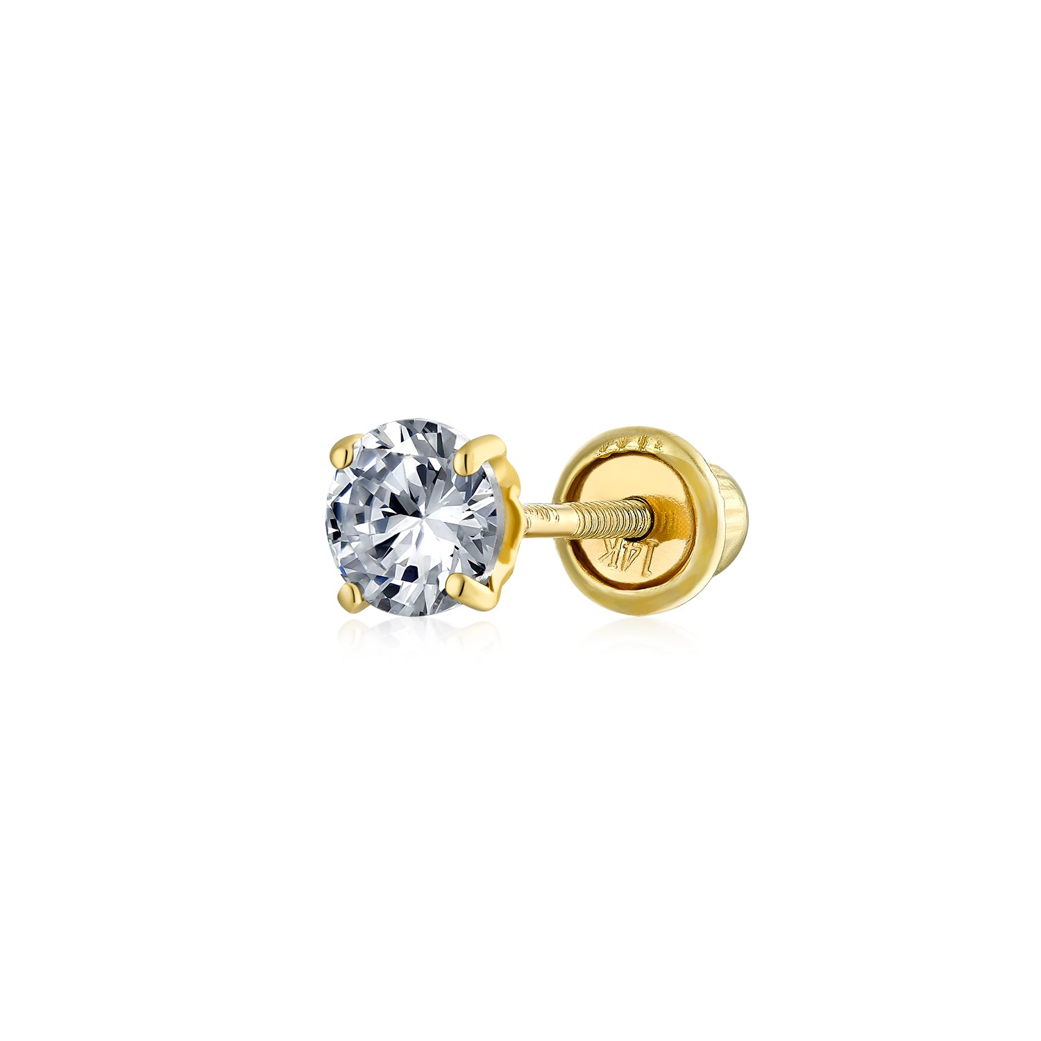 stud-round-cz-gold-14k-cartilage_eh-3mm4pr-cl-1p-az_1_e273b488-6110-4486-94c9-487d1e98d1c4 Classic 3-4 MM CZ Stud Earrings 14K Gold Oval Gemstones - Image 1