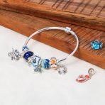 Squid Scuba Diver Octopus Dangle Charm Bead Silver for European Bracelet - Image 4