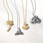 Hawaiian Seaside Pendant Necklace Sand Dollar Starfish Seashell in Silver - Image 5