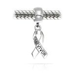 Breast Cancer Survivor Hope Dangle Charm Bead Symbolic - Image 3