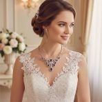 Vintage Art Deco Collar Necklace Set with Teardrop CZ and Earrings Silver Plated - Image 7