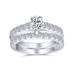 1CT Pear Cubic Zirconia Cocktail Statement Ring Pave Band
