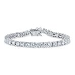 Classic 20CT CZ Solitaire Tennis Bracelet Cubic Zirconia .925 Sterling Silver 8 Inch