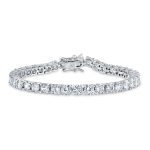 Classic 20CT CZ Solitaire Tennis Bracelet Cubic Zirconia .925 Sterling Silver 8 Inch
