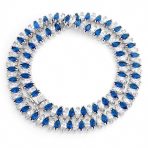Vintage Art Deco Collar Necklace Clear White Cubic Zirconia for Bridal Events - Image 7