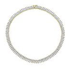 Vintage Art Deco Collar Necklace Clear White Cubic Zirconia for Bridal Events - Image 3
