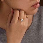 Classic 1.5CT Cubic Zirconia 6 Prong CZ Solitaire Engagement Ring Sterling Silver - Image 25