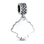 Thanksgiving Turkey Dangle Charm Bead Brown Enamel for European Bracelet Silver - Image 2
