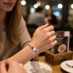 Set of 2 Thin ID Bolo Bracelet Set for Mother & Daughter 7 Inch Sterling Silver - Image 2