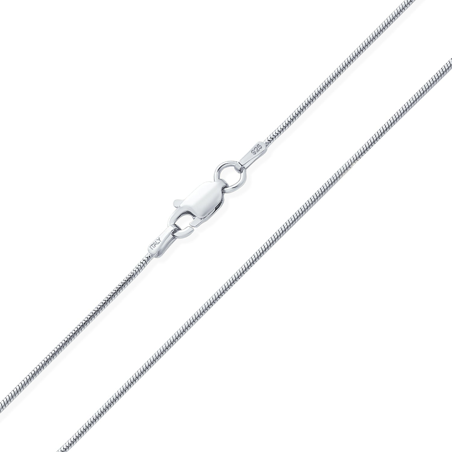 thin-strong-silver-chain-necklace-snake_sstr-90300-30_1 1.5MM Sterling Silver Snake Chain Necklace for Men - Image 1