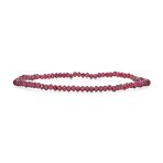 Dainty Gemstone Multi-Strand Seed Bead Stretch Bracelet Caviar Rondell Beads