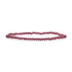 Dainty Gemstone Multi-Strand Seed Bead Stretch Bracelet Caviar Rondell Beads