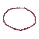 Dainty Gemstone Multi-Strand Seed Bead Stretch Bracelet Caviar Rondell Beads - Image 4