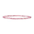 Dainty Gemstone Multi-Strand Seed Bead Stretch Bracelet Caviar Rondell Beads - Image 3