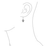 Hawaiian Sea Turtle Dangle Earrings in Oxidized  Sterling Silver - Image 3