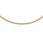 Cable Twist Choker Necklace 14K Yellow Gold Plated - Image 2