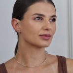 Cable Twist Choker Necklace 14K Yellow Gold Plated - Image 3