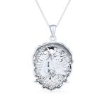 Rising Sun Celtic Knot Tree Of Life Pendant Necklace in Sterling Silver - Image 2