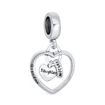 BFF Trio Hearts Dangle Charm Bead Grandma Sterling Silver