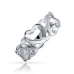 Friendship Ring Open Heart Huggies & Kisses XO Eternity Band