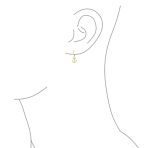 Tropical Beach Anchor Leverback Dangle Earrings 14K Gold Plated Sterling Silver - Image 7