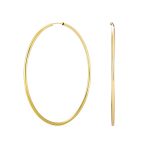 Timeless Minimalist Hoop Huggie Earrings Gold Plated 2-3mm Various Sizes - Image 2