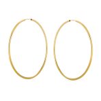 Timeless Minimalist Hoop Huggie Earrings Gold Plated 2-3mm Various Sizes - Image 6