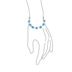 Good Luck Amulet Turkish Translucent Green Glass Evil Eye Bracelet .925 Sterling Silver 7.5 Inch - Image 29