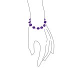 Good Luck Amulet Turkish Translucent Green Glass Evil Eye Bracelet .925 Sterling Silver 7.5 Inch - Image 31