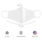 Cotton Fabric Face Mask Reusable Nose Clip Filter Pocket - Image 5