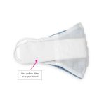 Cotton Fabric Face Mask Reusable Nose Clip Filter Pocket - Image 7