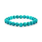 Natural Stone Multi Color Stackable Round 8MM Ball Beads Strand Stretch Bracelet - Image 2