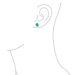10MM Natural Gemstone Drop Ball Earrings Sterling Silver - Image 27