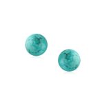 Classic 6MM Light Orange Coral Gemstone Drop Ball Earrings in Sterling Silver - Image 16