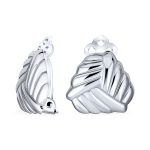 Classic Twist Love Knot Clip On Earrings Non Pierced Ears Sterling Silver