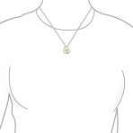 Mother Day Words MOM Heart Pendant Necklace Mother Two Tone Rose Gold Plated .925 Sterling Silver - Image 3