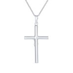 Religious Jewelry Jesus Crucifix Cross Pendant Necklace .925 Sterling Silver - Image 2