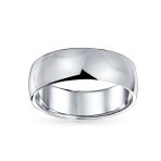 Plain 5MM Classic Dome Wedding Band Ring .925 Sterling Silver Comfort Fit - Image 8