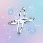 Delicate Thin Open Geometric Atomic X Criss Cross Ring .925 Silver Sterling - Image 3