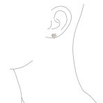 Lovers Bezel Set Green Jade Heart Stud Earrings Sterling Silver Gift - Image 14
