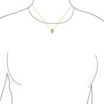 Turkish Evil Eye Hamsa Hand Pendant Necklace 14K Gold Plated Cubic Zirconia - Image 3