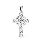 Vintage Viking Love Knot Celtic Cross Pendant Necklace Sterling Silver Teens - Image 2