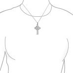 Vintage Viking Love Knot Celtic Cross Pendant Necklace Sterling Silver Teens - Image 3