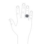 Large Medieval Viking Maltase Cross Square Signet Band Ring Stainless Steel - Image 3