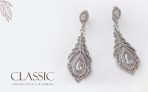 Art Deco Style Cubic Zirconia Leaf Shape Teardrop Statement CZ Chandelier Clip On Earrings - Image 11