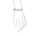 CZ Marquise Leaf Tennis Bracelet Silver 7.25 Inch 40 CTW - Image 3