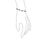 Vintage Style Alternating Oval Shape Purple CZ Cubic Zirconia Tennis Bracelet Silver Plated 7 Inch - Image 9