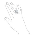 Vintage Style Oval Cabochon Moonstone Full Finger Statement Ring .925 Sterling Silver - Image 4