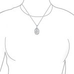 Religious Our Lady Of Guadalupe Medal Virgin Mary Necklace Pendant Sterling Silver - Image 4